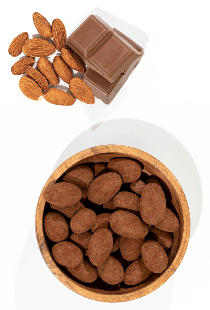 Amandes au Chocolat au Lait & Poudre de Cacao 200g
