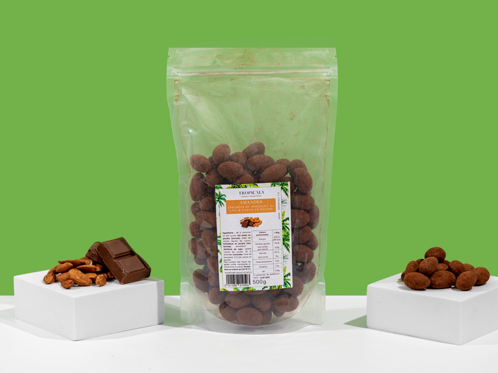 Amandes au Chocolat au Lait & Poudre de Cacao 200g