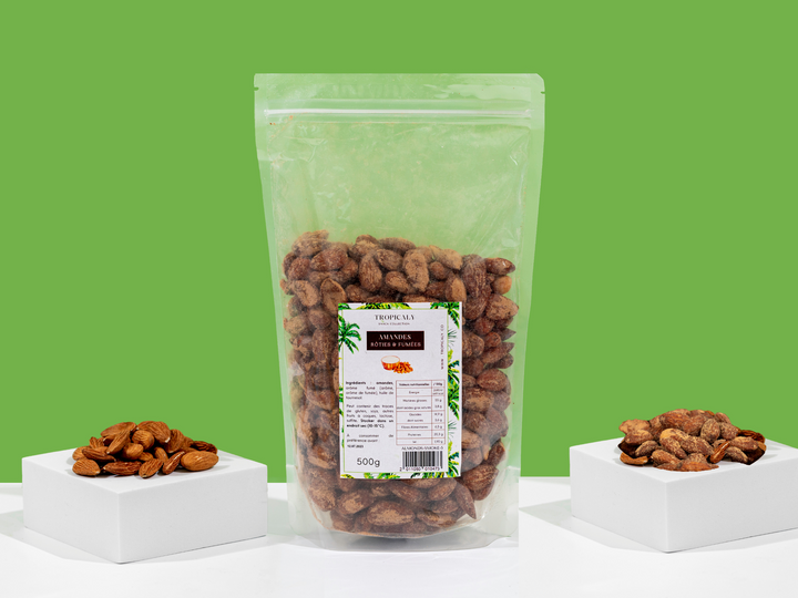 Amandes croquantes Fumées au Bois d'Inde 200g