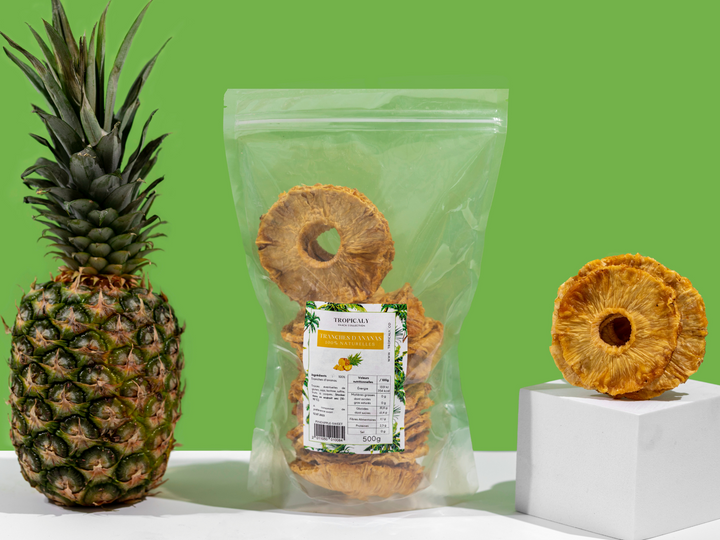 Tranches d'Ananas Exotiques Bio Séchées 200g